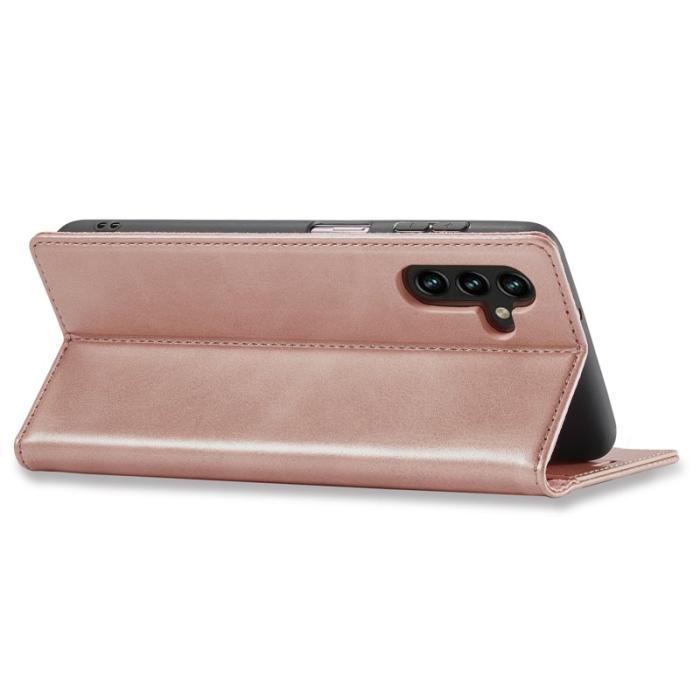 LC.imeeke - LC.IMEEKE Samsung Galaxy A54 5G Fodral PU Läder - Pink