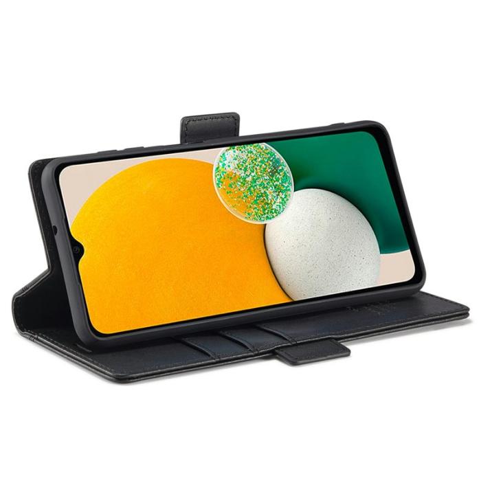 LC.imeeke - LC.IMEEKE Samsung Galaxy A55 5G Fodral - Magnetisk PU Läder - Svart