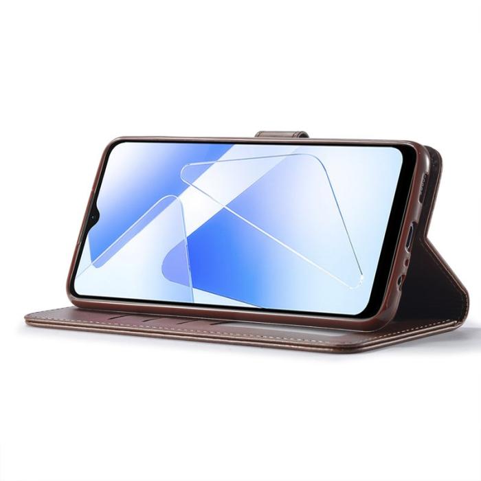 LC.imeeke - LC.IMEEKE Samsung Galaxy A55 5G Fodral PU Läder - Brun