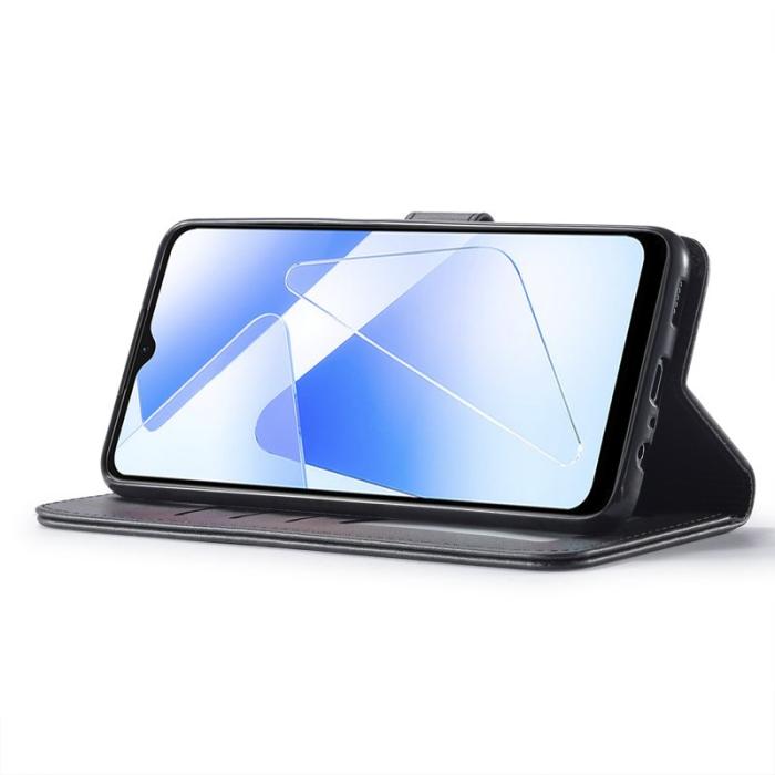 LC.imeeke - LC.IMEEKE Samsung Galaxy A55 5G Fodral PU Läder - Svart