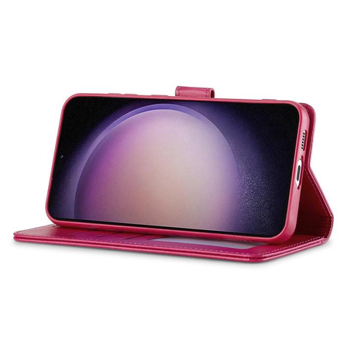 LC.imeeke - LC.IMEEKE Samsung Galaxy A56 5G Fodral Äkta läder - Rose