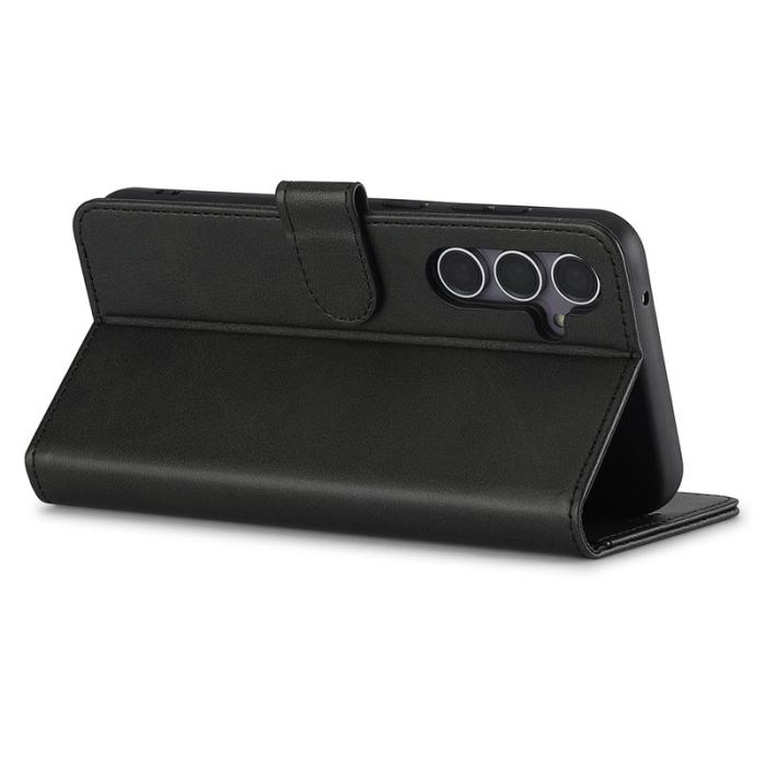 LC.imeeke - LC.IMEEKE Samsung Galaxy A56 5G Fodral PU Läder - Svart