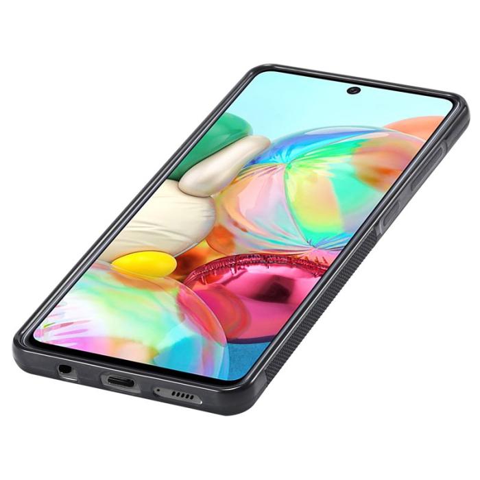 LC.imeeke - LC.IMEEKE Samsung Galaxy A71 Fodral PU Läder - Svart