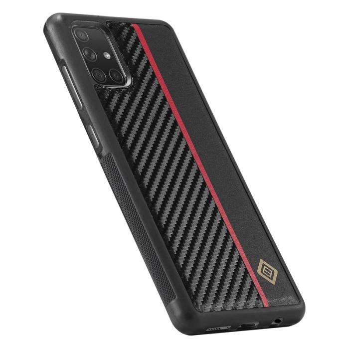 LC.imeeke - LC.IMEEKE Samsung Galaxy A71 Fodral PU Läder - Svart