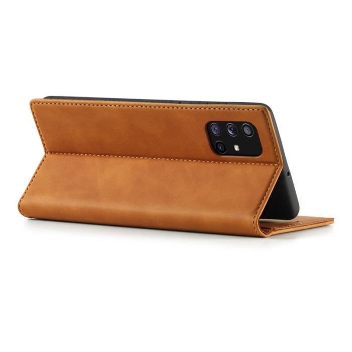 LC.imeeke - LC.IMEEKE Samsung Galaxy A71 Skal Äkta läder - Brun