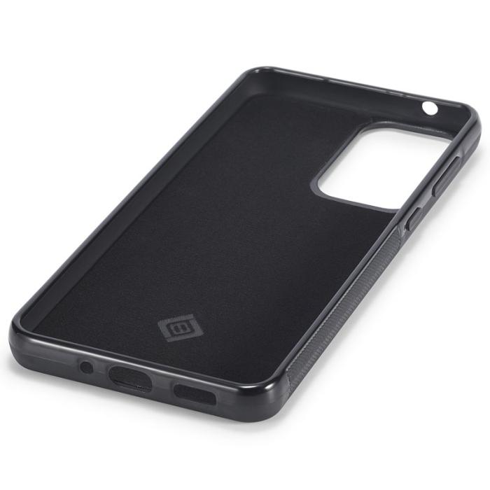 LC.imeeke - LC.IMEEKE Samsung Galaxy A73 5G Fodral - Kolfiber Läder - Svart