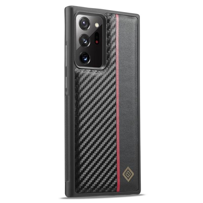 LC.imeeke - LC.IMEEKE Samsung Galaxy Note20 Ultra Fodral - Äkta läder - Svart