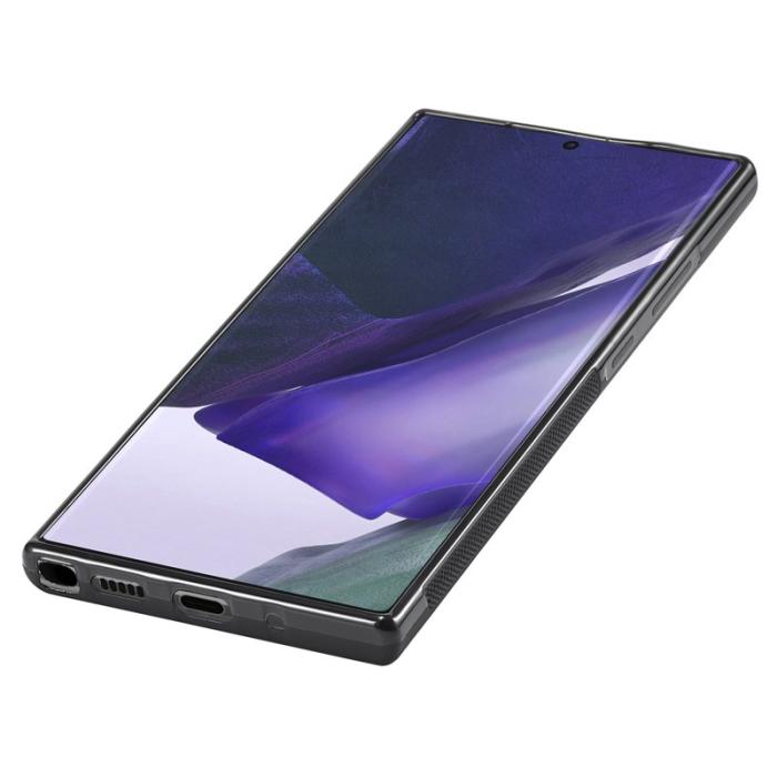 LC.imeeke - LC.IMEEKE Samsung Galaxy Note20 Ultra Fodral - Äkta läder - Svart