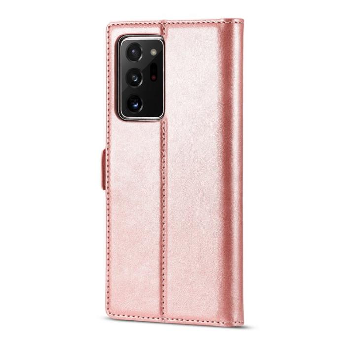 LC.imeeke - LC.IMEEKE Samsung Galaxy Note20 Ultra Skal Äkta läder - Roséguld
