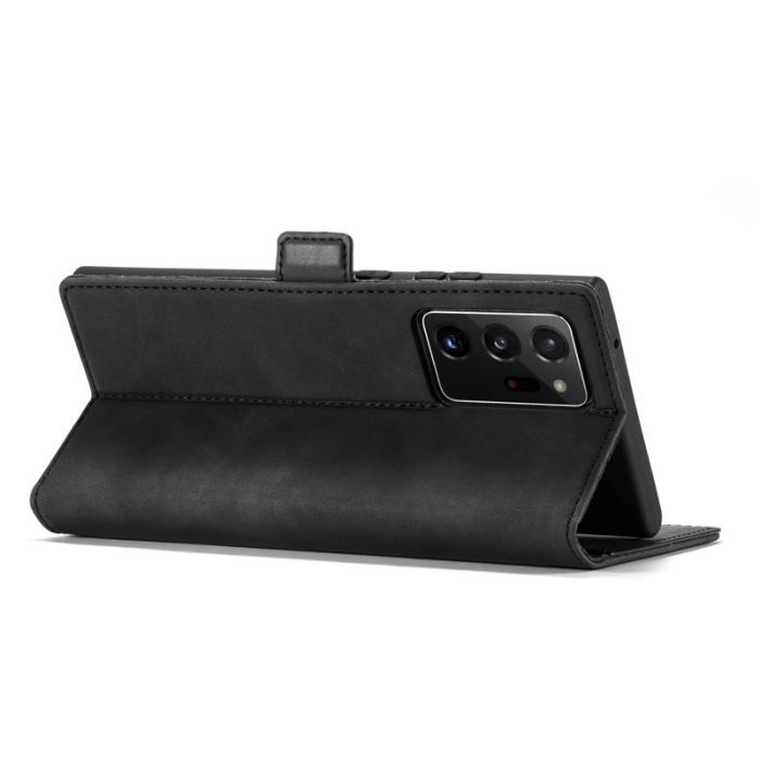 LC.imeeke - LC.IMEEKE Samsung Galaxy Note20 Ultra Skal Äkta läder - Svart