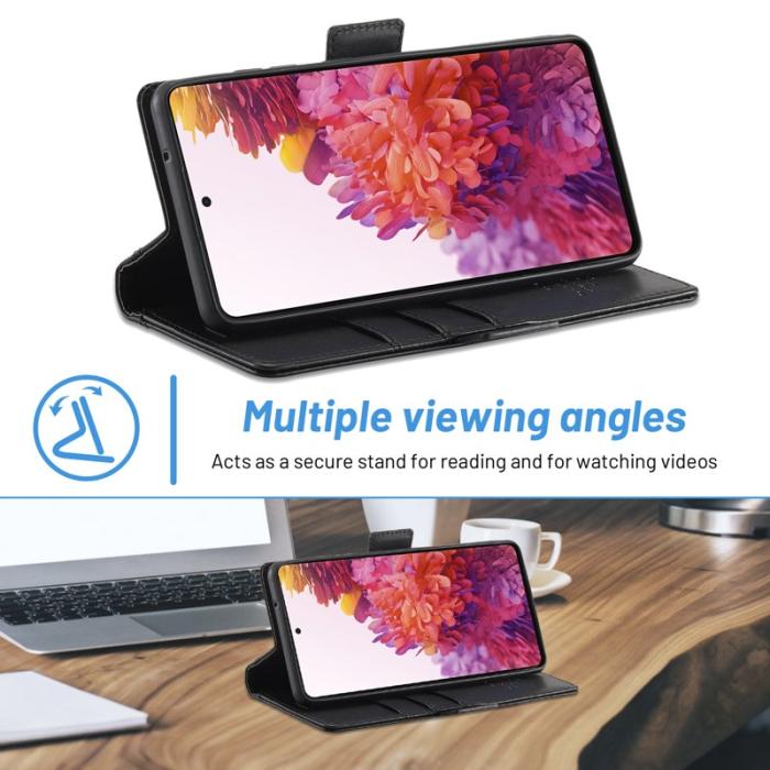 LC.imeeke - LC.IMEEKE Samsung Galaxy S20 Fodral i PU-läder - Svart