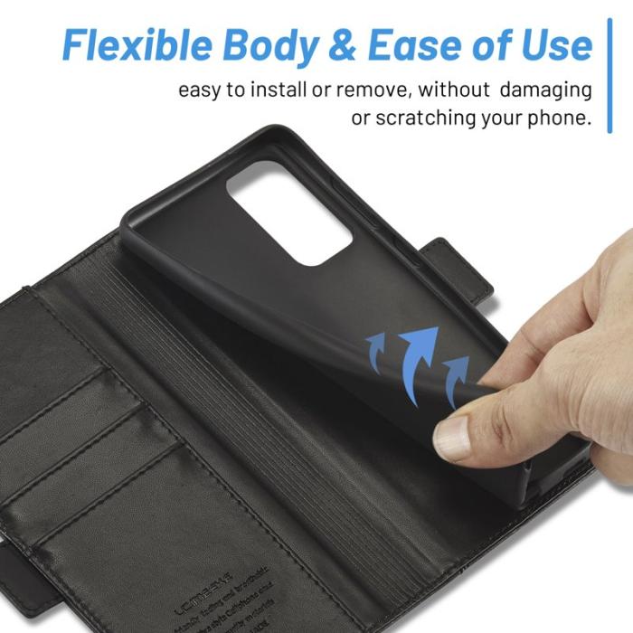 LC.imeeke - LC.IMEEKE Samsung Galaxy S20 Fodral i PU-läder - Svart