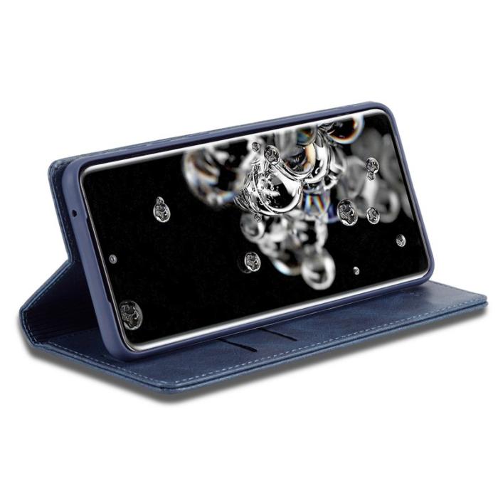 LC.imeeke - LC.IMEEKE Samsung Galaxy S20 Ultra Fodral PU Läder - Blå