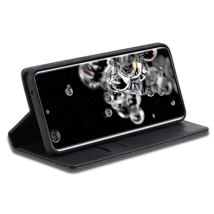 LC.imeeke - LC.IMEEKE Samsung Galaxy S20 Ultra Fodral - PU Läder - Svart