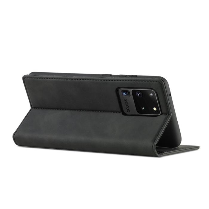 LC.imeeke - LC.IMEEKE Samsung Galaxy S20 Ultra Skal Äkta läder - Svart