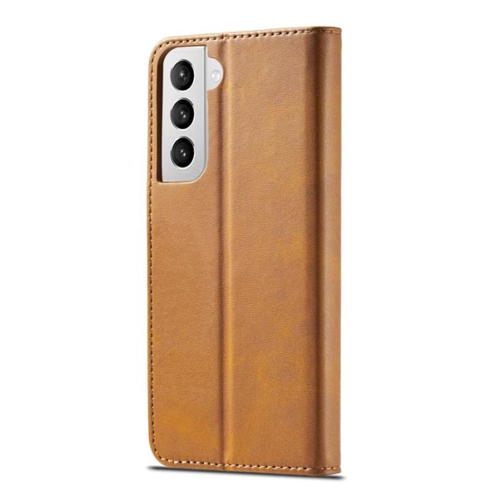 LC.imeeke - LC.IMEEKE Samsung Galaxy S21 Fodral i PU-läder - Brun