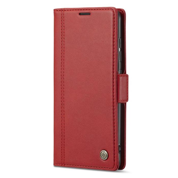LC.imeeke - LC.IMEEKE Samsung Galaxy S21 Fodral i PU-läder - Röd