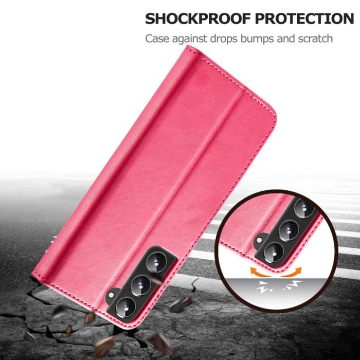 LC.imeeke - LC.IMEEKE Samsung Galaxy S21 Fodral PU Läder - Röd