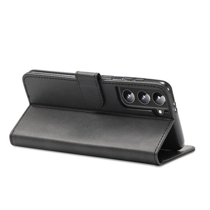 LC.imeeke - LC.IMEEKE Samsung Galaxy S22 5G Fodral PU Läder - Svart