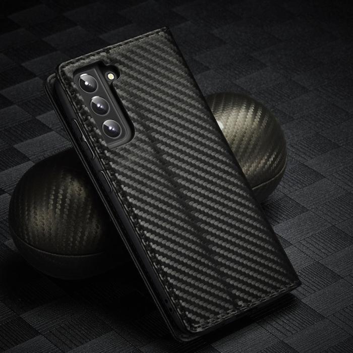 LC.imeeke - LC.IMEEKE Samsung Galaxy S22 Fodral Äkta läder - Vit