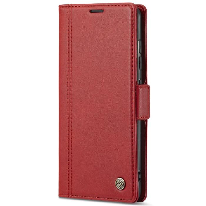 LC.imeeke - LC.IMEEKE Samsung Galaxy S22 Fodral i PU-läder - Röd