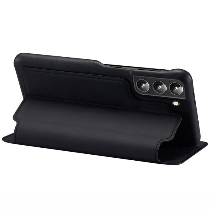 LC.imeeke - LC.IMEEKE Samsung Galaxy S22 Fodral - PU Läder - Svart