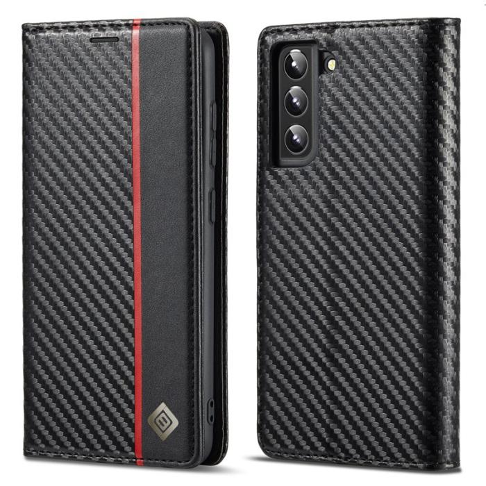 LC.imeeke - LC.IMEEKE Samsung Galaxy S22+ Fodral PU Läder - Vertikal Rand