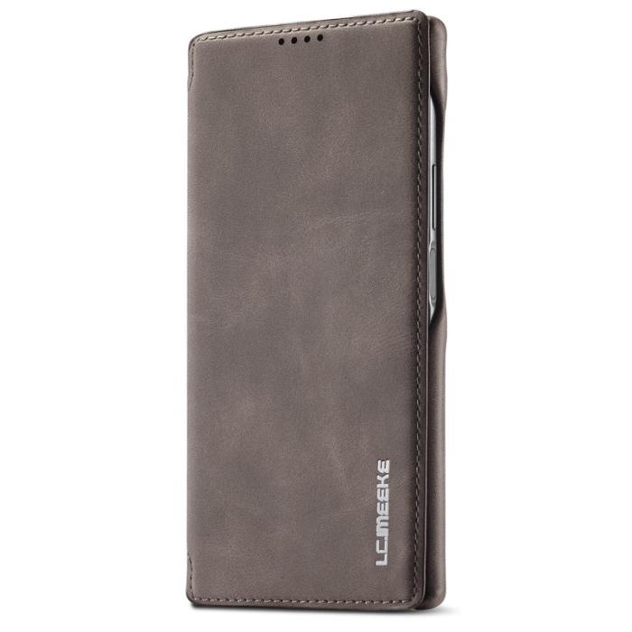 LC.imeeke - LC.IMEEKE Samsung Galaxy S22 Ultra 5G Fodral Äkta läder - Kaffe