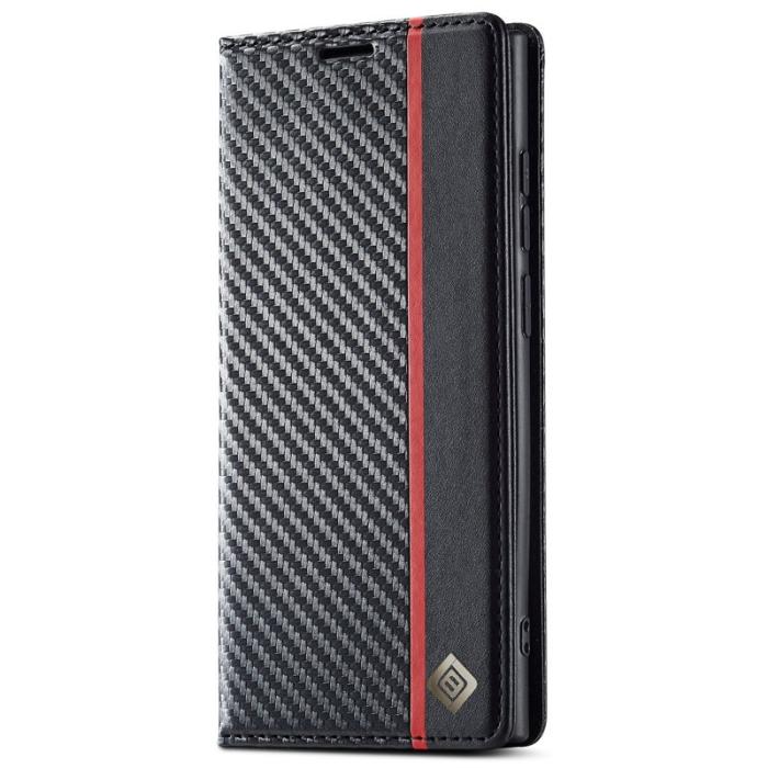 LC.imeeke - LC.IMEEKE Samsung Galaxy S22 Ultra Fodral i PU-läder - Vertikal Rand