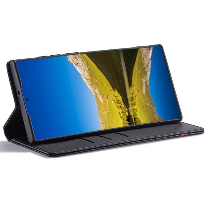 LC.imeeke - LC.IMEEKE Samsung Galaxy S22 Ultra Fodral i PU-läder - Vertikal Rand