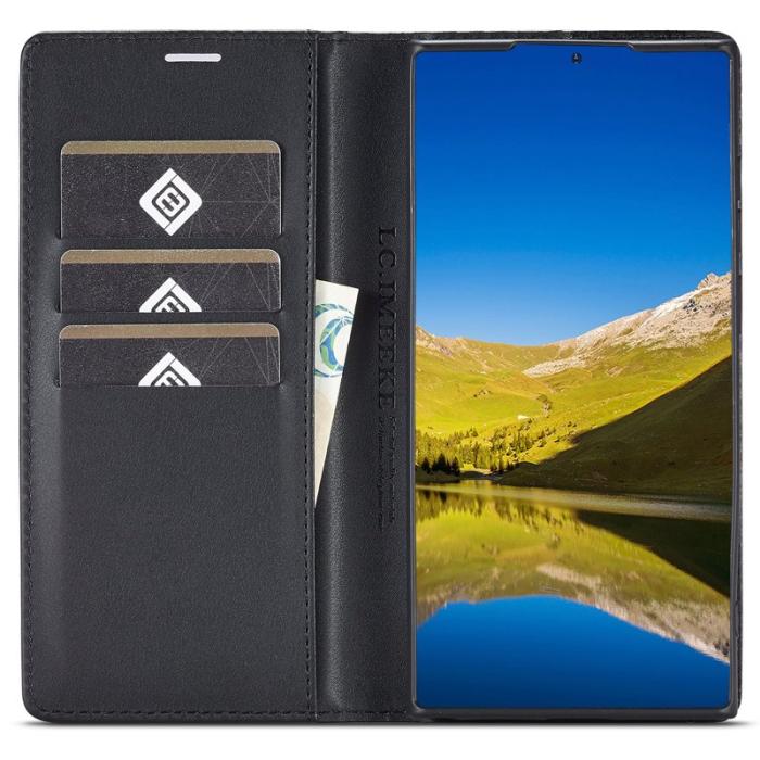 LC.imeeke - LC.IMEEKE Samsung Galaxy S22 Ultra Fodral i PU-läder - Vertikal Rand