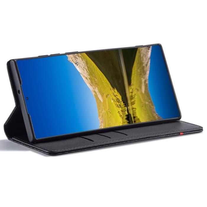 LC.imeeke - LC.IMEEKE Samsung Galaxy S22 Ultra Fodral PU Läder - Vit