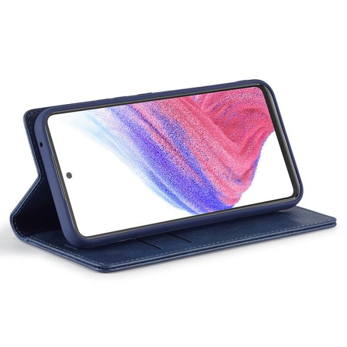 LC.imeeke - LC.IMEEKE Samsung Galaxy S23 FE Fodral PU Läder - Blå