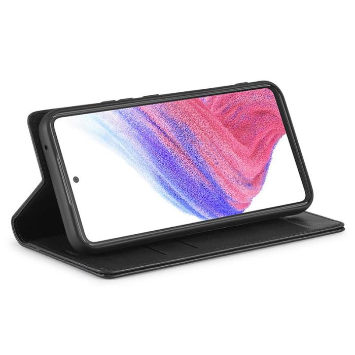 LC.imeeke - LC.IMEEKE Samsung Galaxy S23 FE Fodral PU Läder - Svart