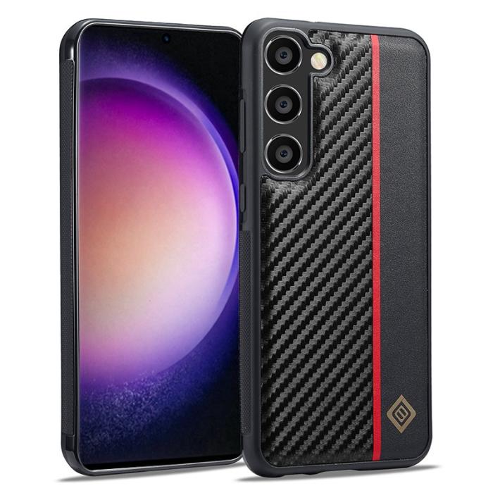 LC.imeeke - LC.IMEEKE Samsung Galaxy S23 FE Skal Äkta läder - Svart