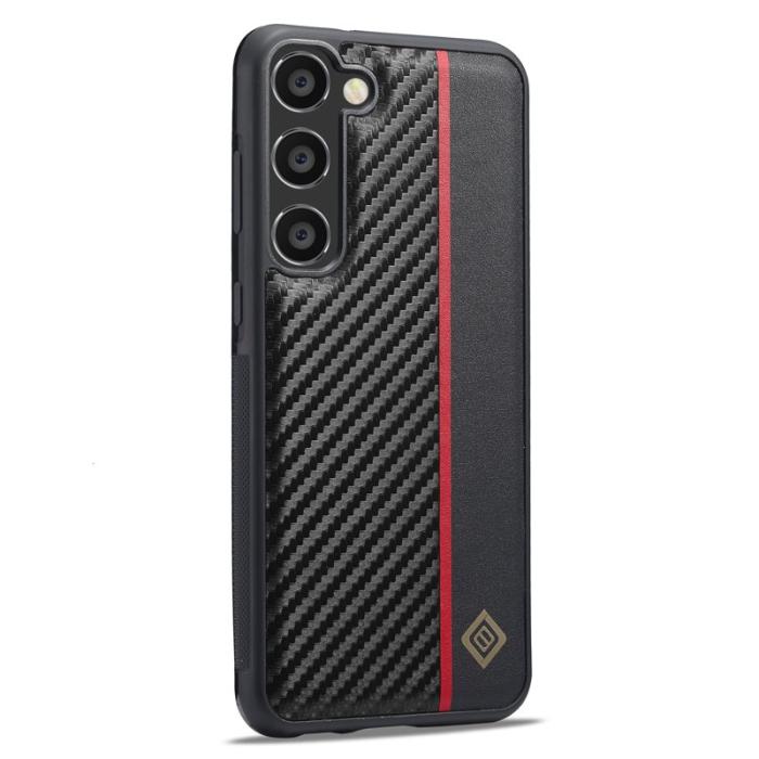 LC.imeeke - LC.IMEEKE Samsung Galaxy S23 FE Skal Äkta läder - Svart