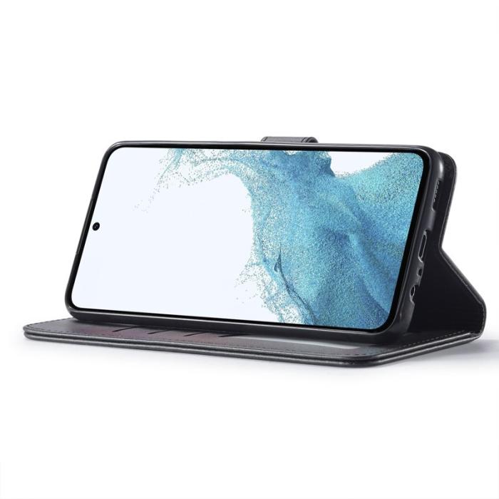 LC.imeeke - LC.IMEEKE Samsung Galaxy S23 FE Wallet Fodral PU Läder - Svart