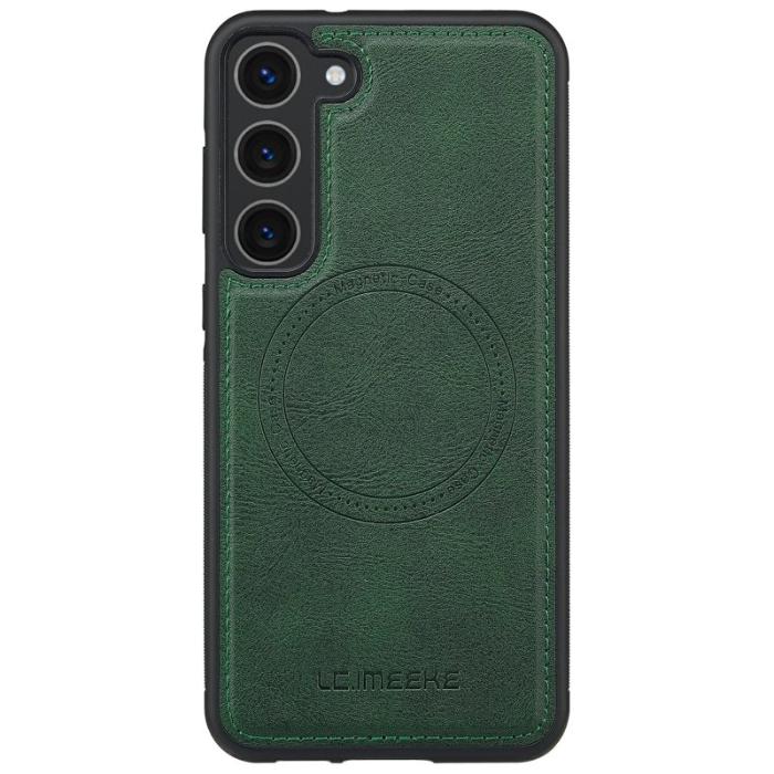 LC.imeeke - LC.IMEEKE Samsung Galaxy S23 Fodral Äkta läder - Grön