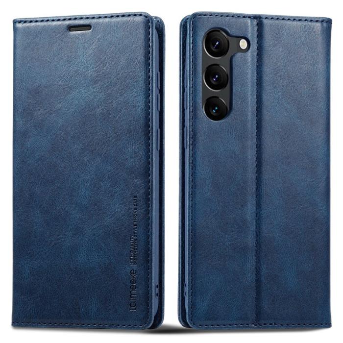 LC.imeeke - LC.IMEEKE Samsung Galaxy S23 Fodral PU Läder - Blå