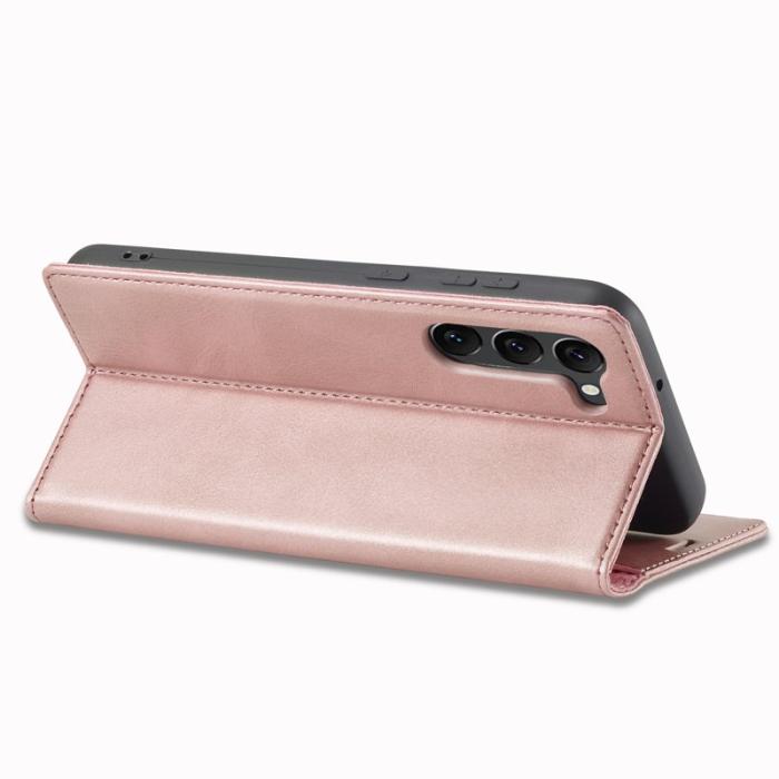 LC.imeeke - LC.IMEEKE Samsung Galaxy S23 Fodral PU Läder - Pink