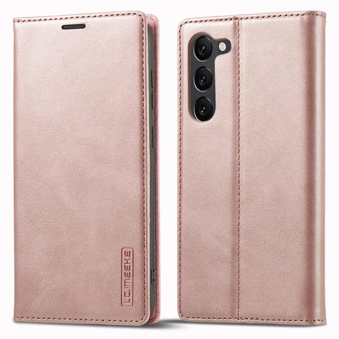 LC.imeeke - LC.IMEEKE Samsung Galaxy S23+ Fodral PU Läder - Rosa