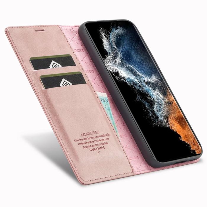 LC.imeeke - LC.IMEEKE Samsung Galaxy S23+ Fodral PU Läder - Rosa