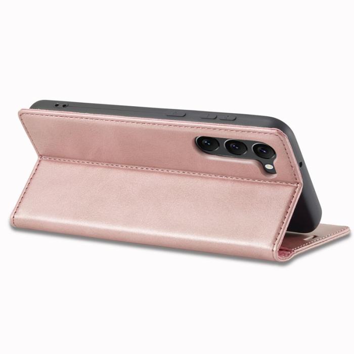 LC.imeeke - LC.IMEEKE Samsung Galaxy S23+ Fodral PU Läder - Rosa