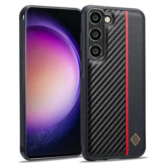 LC.imeeke - LC.IMEEKE Samsung Galaxy S23 Skal Äkta läder - Svart