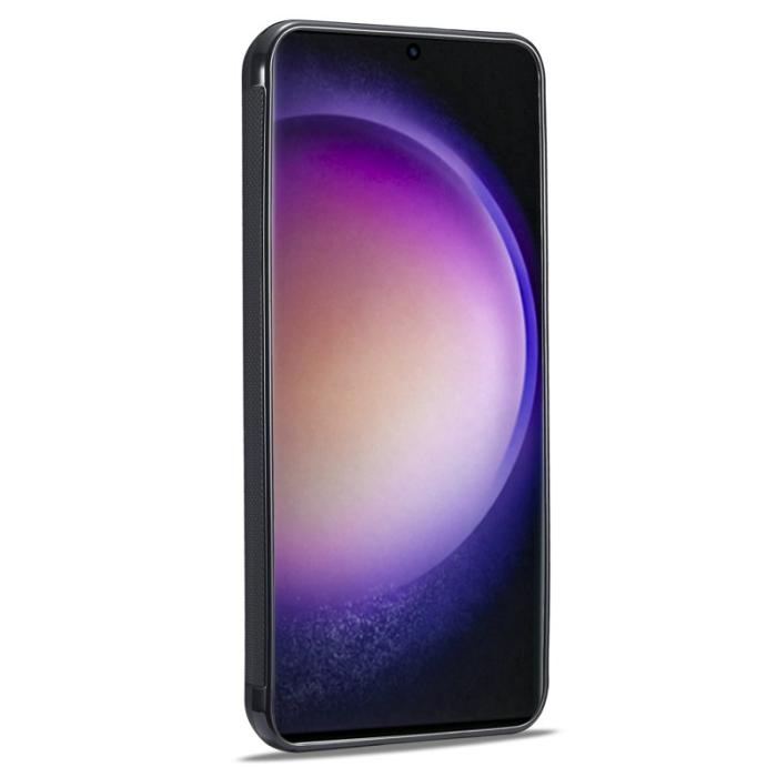 LC.imeeke - LC.IMEEKE Samsung Galaxy S23 Skal Äkta läder - Svart