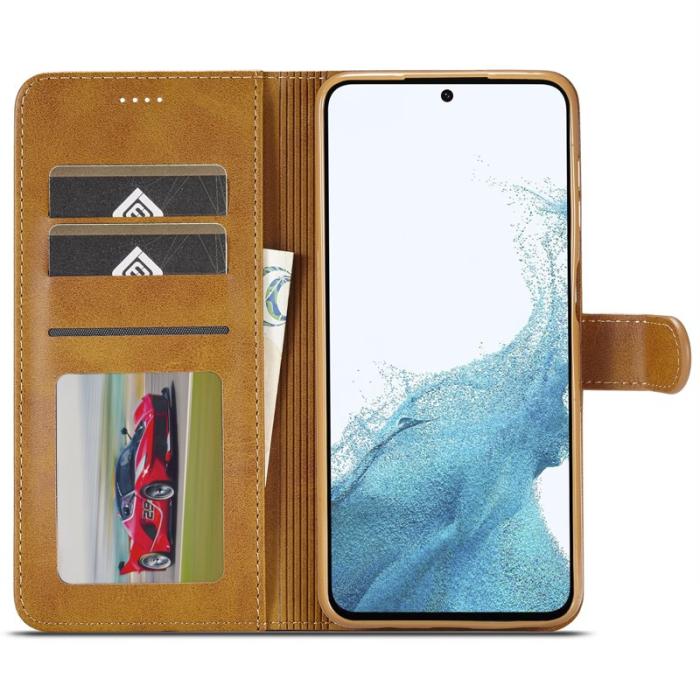 LC.imeeke - LC.IMEEKE Samsung Galaxy S24 FE Fodral PU Läder - Gul