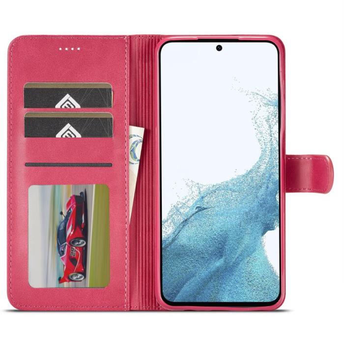 LC.imeeke - LC.IMEEKE Samsung Galaxy S24 FE Fodral PU Läder - Rose