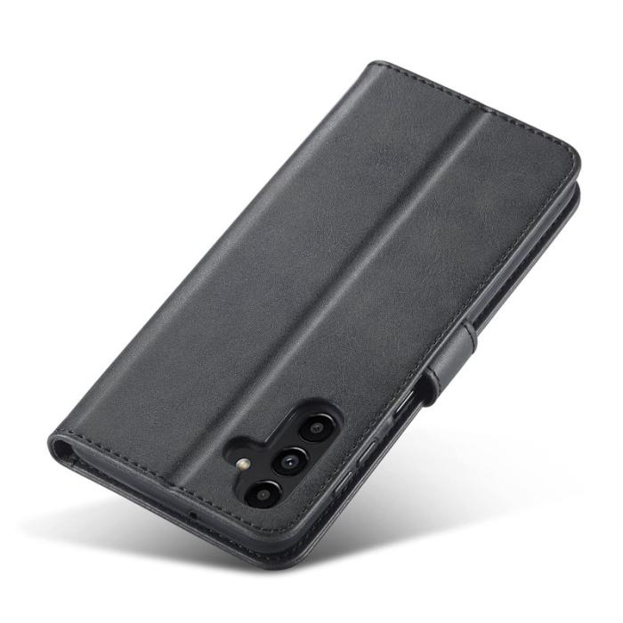 LC.imeeke - LC.IMEEKE Samsung Galaxy S24 FE Fodral PU Läder - Svart