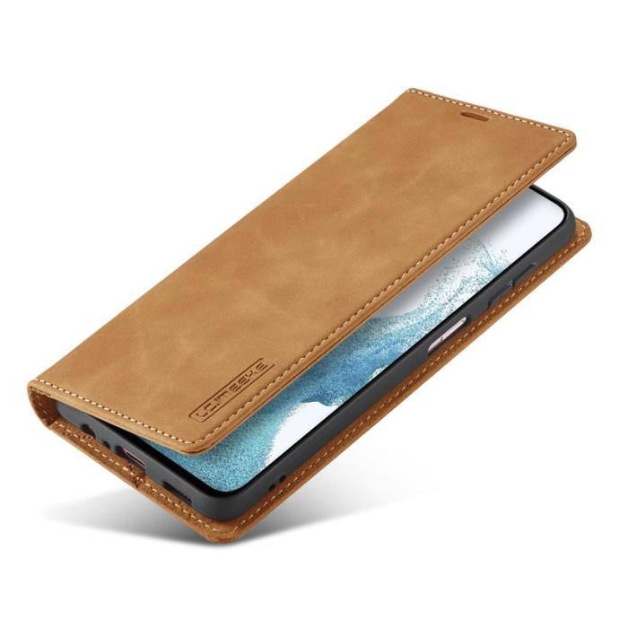 LC.imeeke - LC.IMEEKE Samsung Galaxy S24 FE Fodral Wallet Mikrofiber - Brun