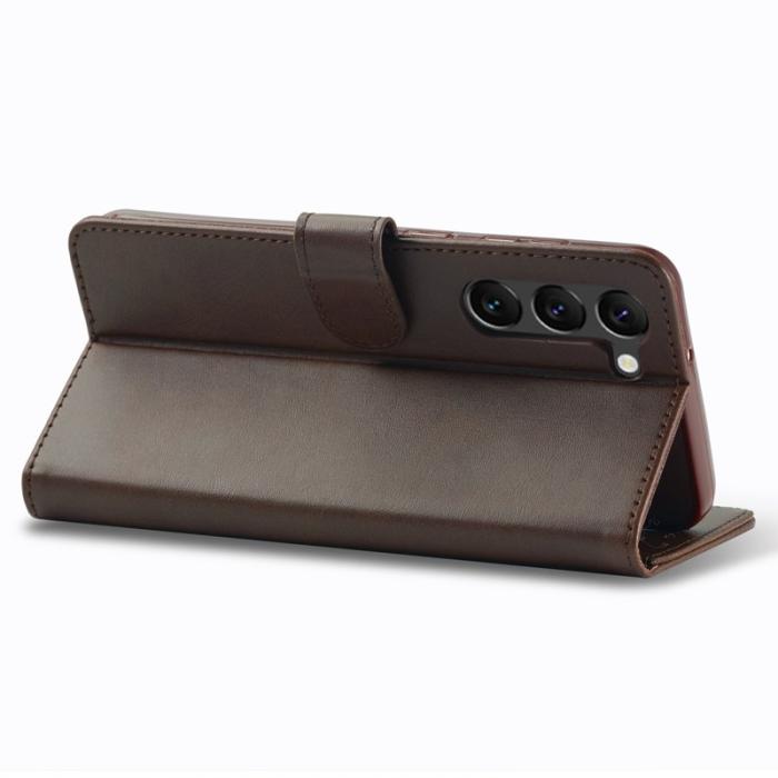 LC.imeeke - LC.IMEEKE Samsung Galaxy S24 Fodral Äkta läder - Brun